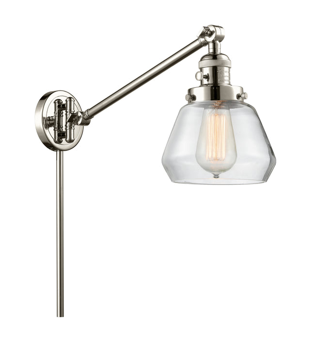 Innovations 237-PN-G172 One Light Swing Arm Lamp, Polished Nickel
