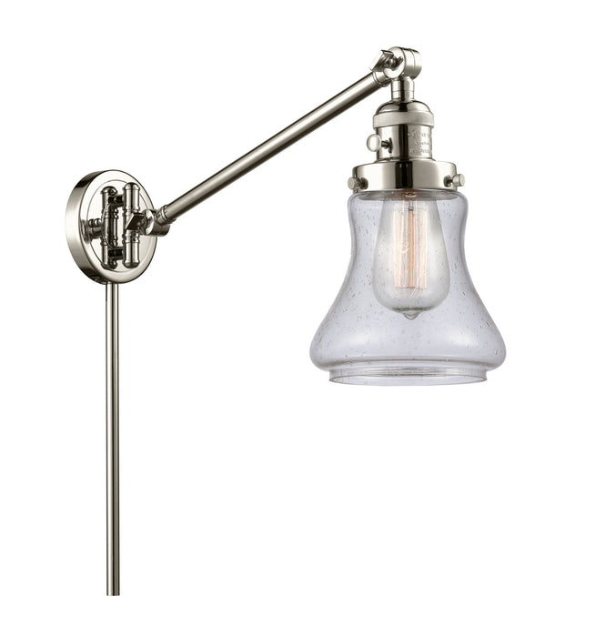 Innovations 237-PN-G194 One Light Swing Arm Lamp, Polished Nickel