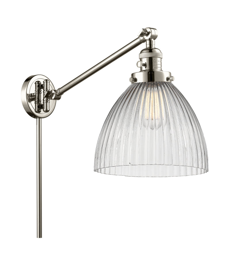 Innovations 237-PN-G222 One Light Swing Arm Lamp, Polished Nickel