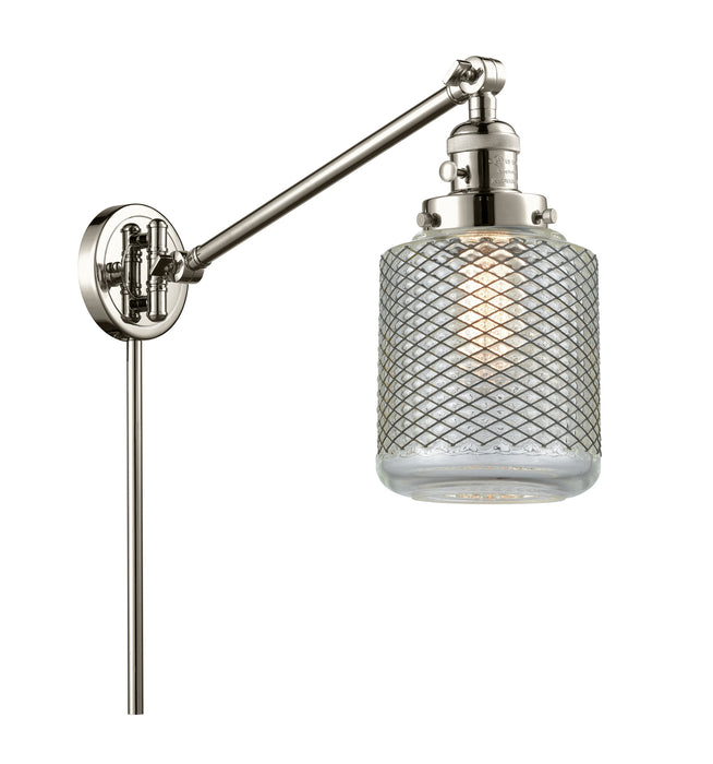Innovations 237-PN-G262 One Light Swing Arm Lamp, Polished Nickel