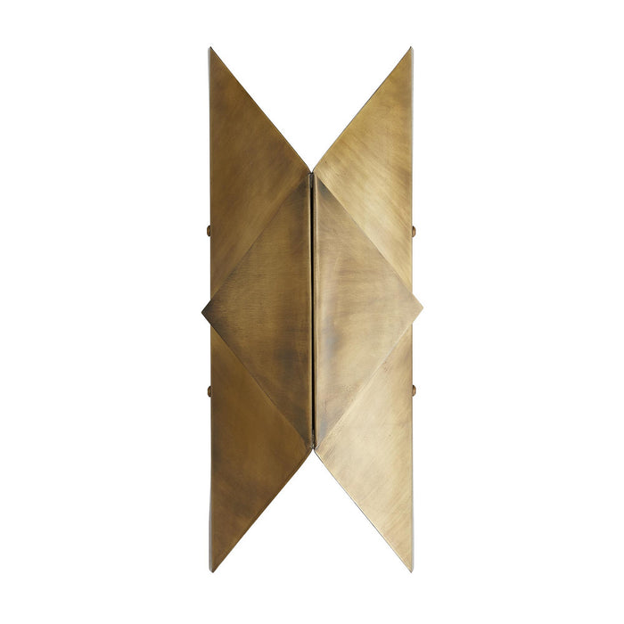 Arteriors 46430 Two Light Wall Sconce, Antique Brass