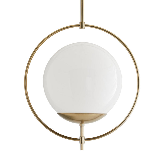 Arteriors 49330 One Light Pendant, Pale Brass