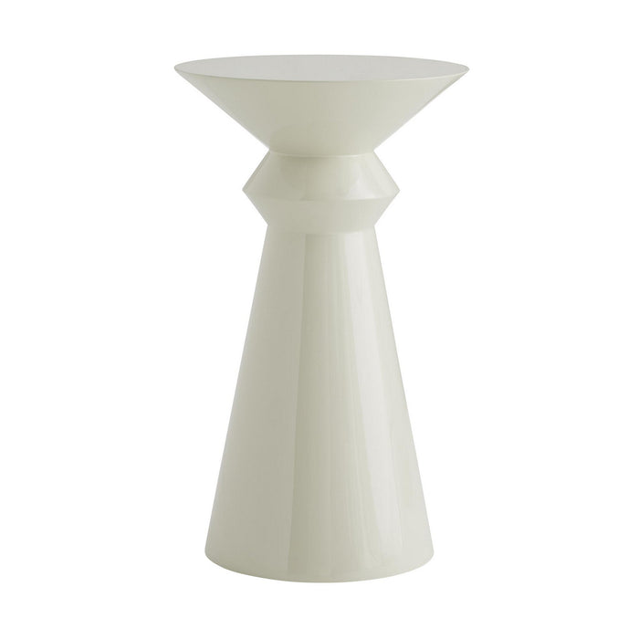 Arteriors 5033 Side Table, Ivory Lacquer