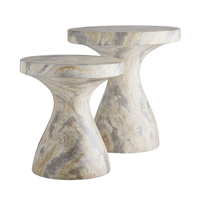 Arteriors 5550 Accent Table, Sahara Faux Marble