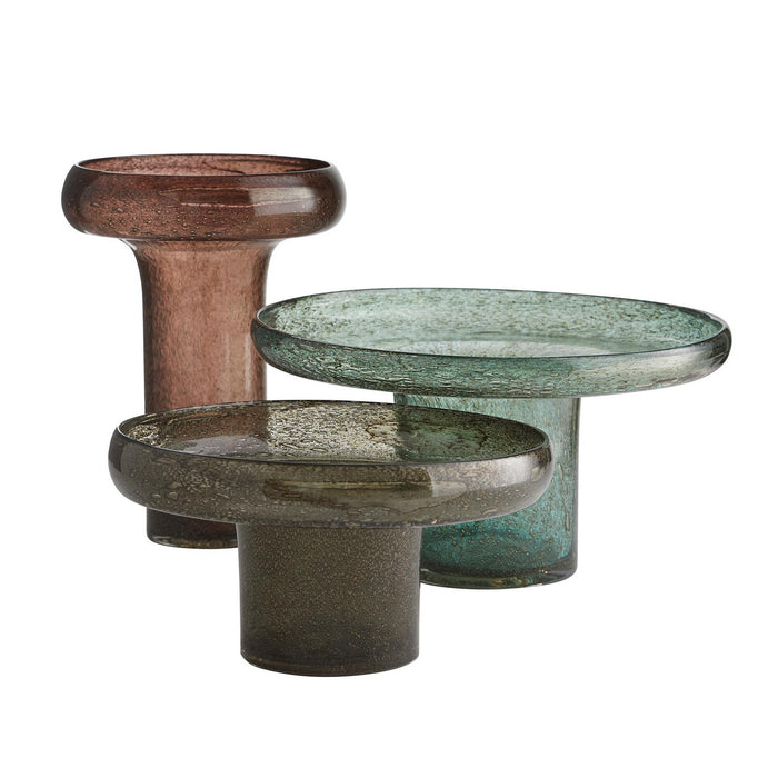 Arteriors 7607 Vases, Set of 3, Dark Smoke