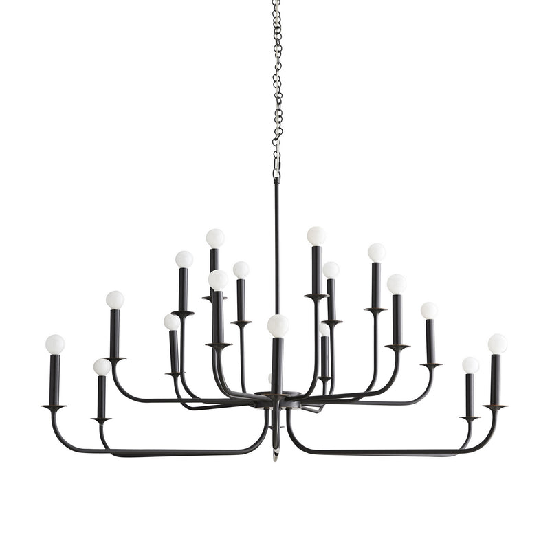 Arteriors 89345 18 Light Chandelier, Bronze