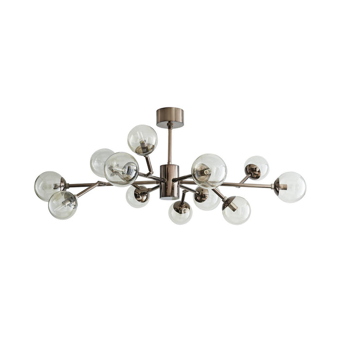 Arteriors 89406 12 Light Chandelier, Brown Nickel