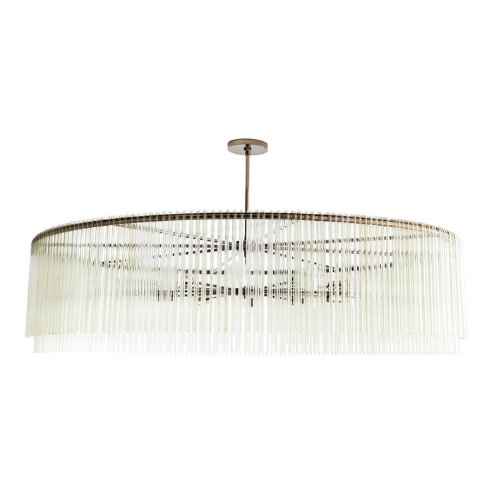 Arteriors 89422 12 Light Chandelier, Smoke