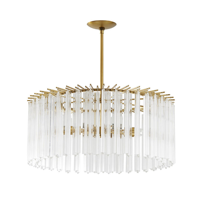 Arteriors 89424 Eight Light Chandelier, Clear