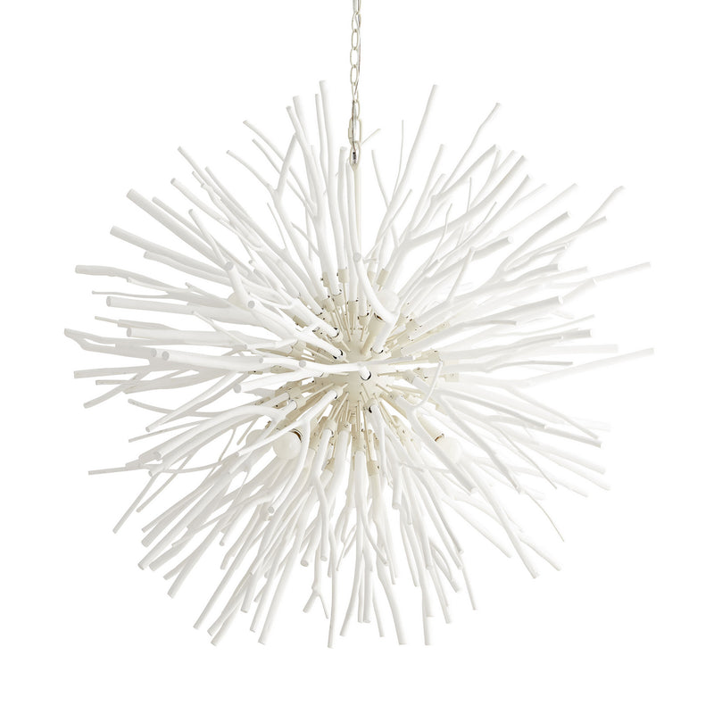 Arteriors 89564 Eight Light Chandelier, White Wash