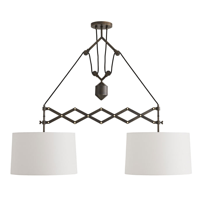 Arteriors DB49008 Two Light Pendant, White