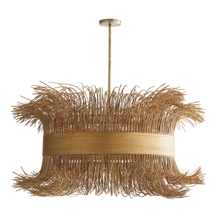 Arteriors DK89925 Six Light Chandelier, Natural