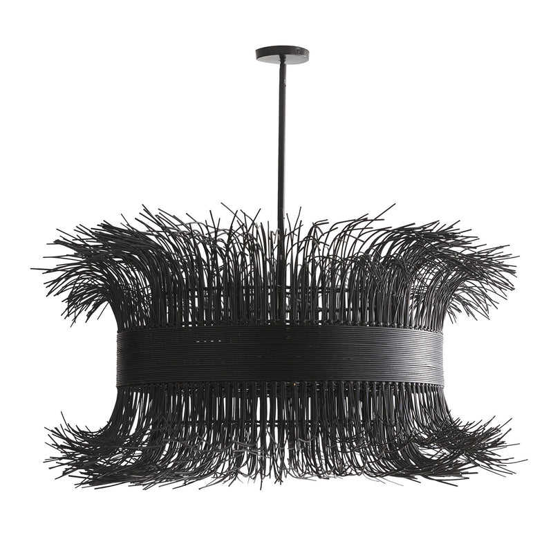 Arteriors DK89926 Six Light Chandelier, Black