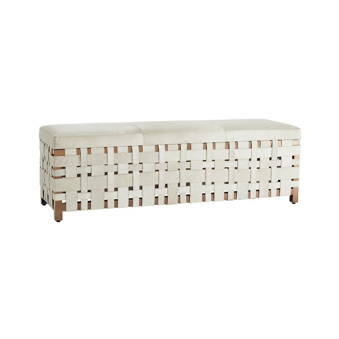 Arteriors DS2024 Bench, Rose Gold