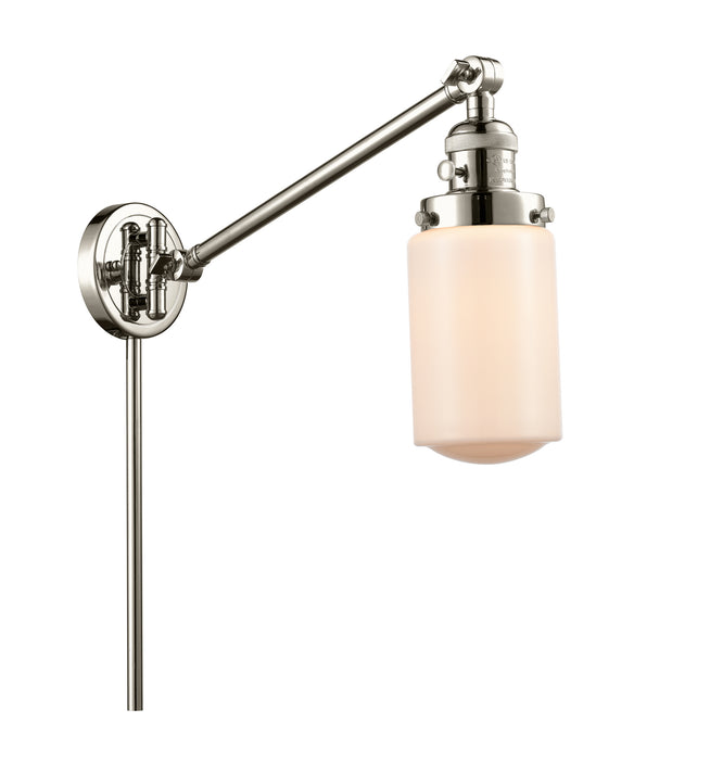 Innovations 237-PN-G311 One Light Swing Arm Lamp, Polished Nickel