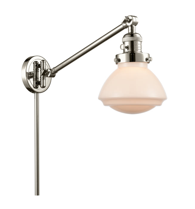 Innovations 237-PN-G321 One Light Swing Arm Lamp, Polished Nickel