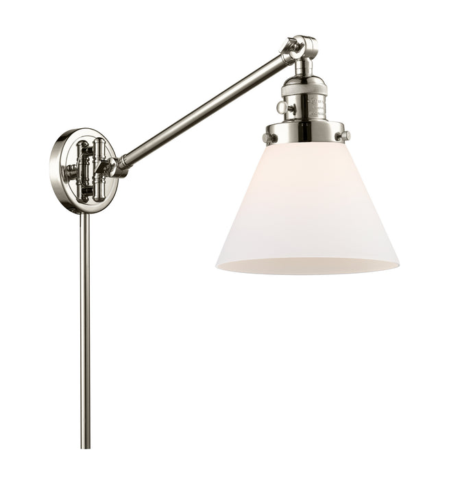 Innovations 237-PN-G41 One Light Swing Arm Lamp, Polished Nickel