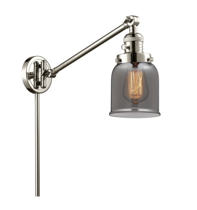 Innovations 237-PN-G53 One Light Swing Arm Lamp, Polished Nickel