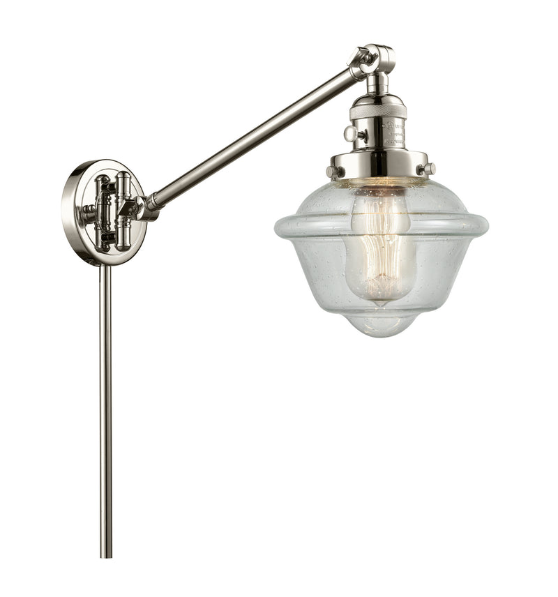 Innovations 237-PN-G534 One Light Swing Arm Lamp, Polished Nickel