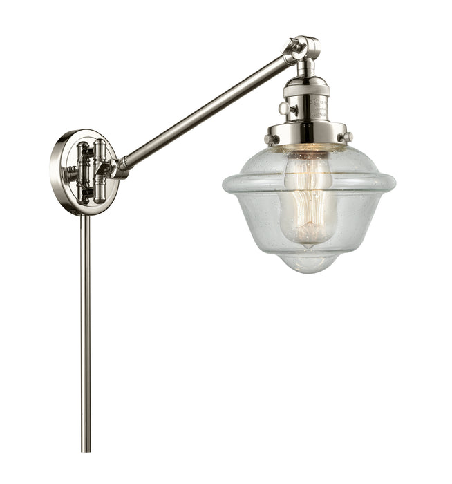Innovations 237-PN-G534 One Light Swing Arm Lamp, Polished Nickel