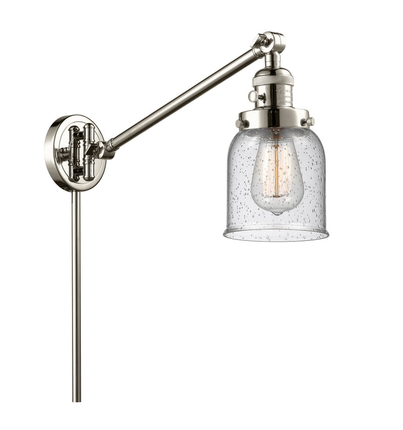 Innovations 237-PN-G54 One Light Swing Arm Lamp, Polished Nickel