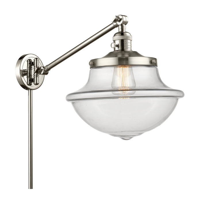 Innovations 237-PN-G542 One Light Swing Arm Lamp, Polished Nickel