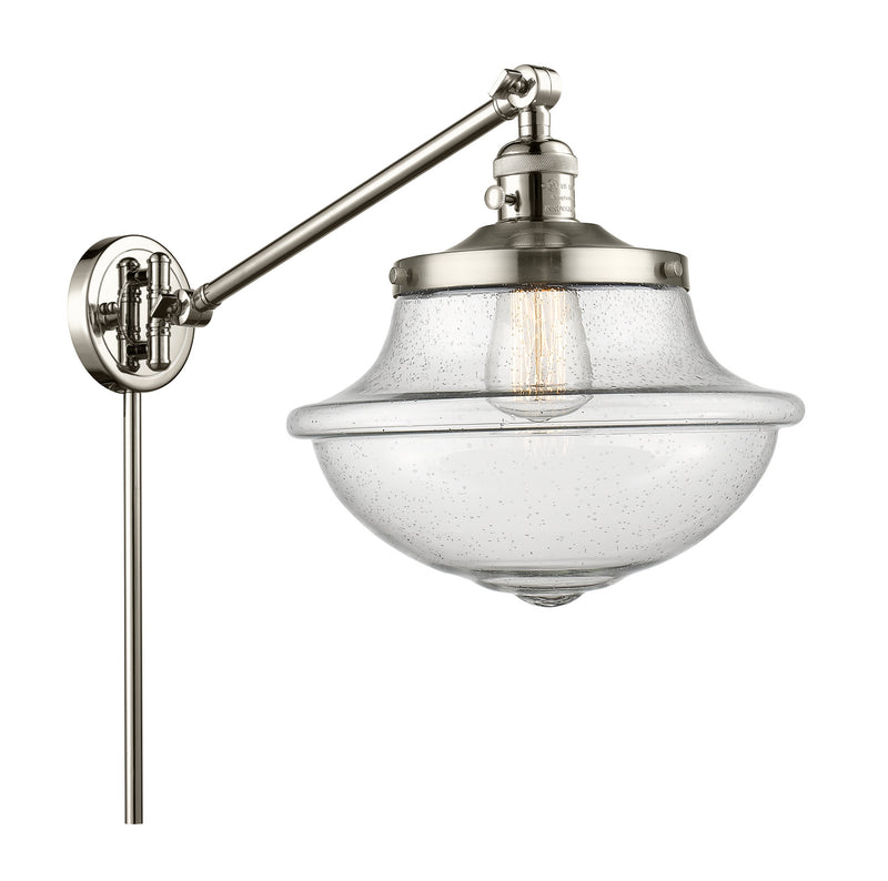 Innovations 237-PN-G544 One Light Swing Arm Lamp, Polished Nickel
