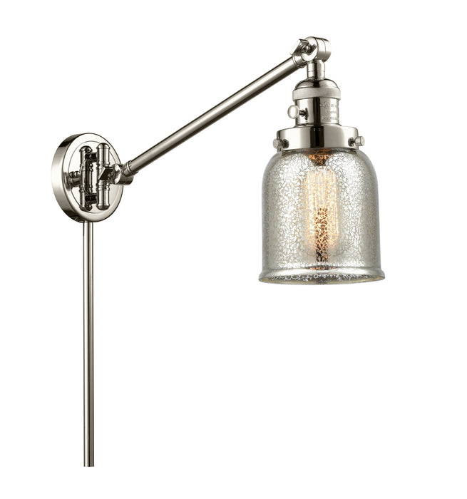 Innovations 237-PN-G58 One Light Swing Arm Lamp, Polished Nickel
