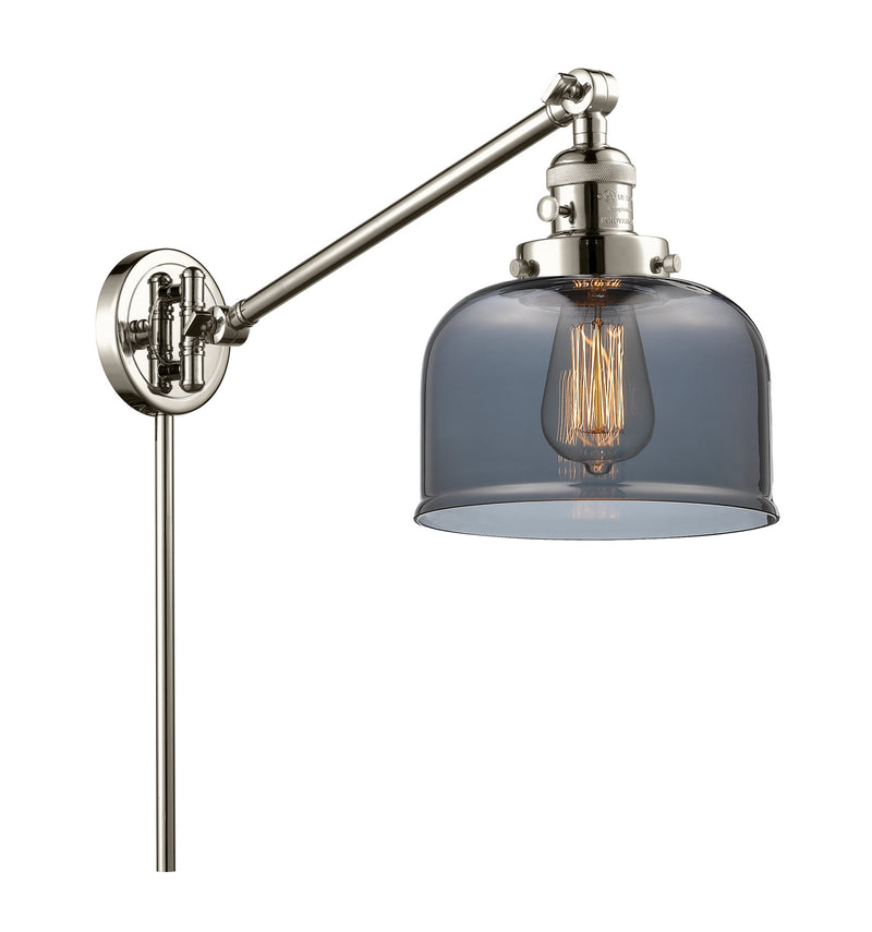 Innovations 237-PN-G73 One Light Swing Arm Lamp, Polished Nickel