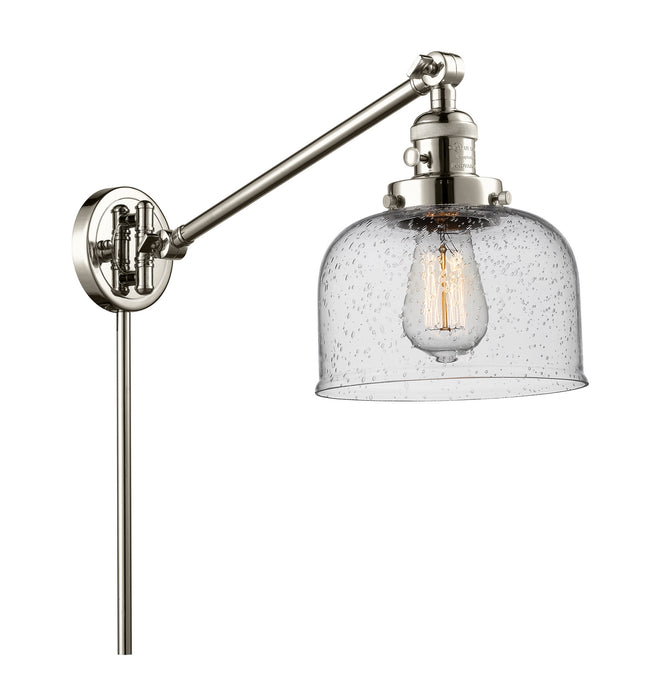 Innovations 237-PN-G74 One Light Swing Arm Lamp, Polished Nickel