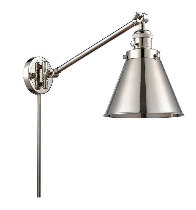 Innovations 237-PN-M13-PN One Light Swing Arm Lamp, Polished Nickel
