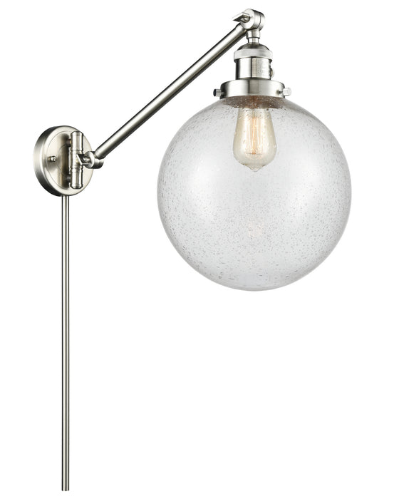 Innovations 237-SN-G204-10 One Light Swing Arm Lamp, Brushed Satin Nickel