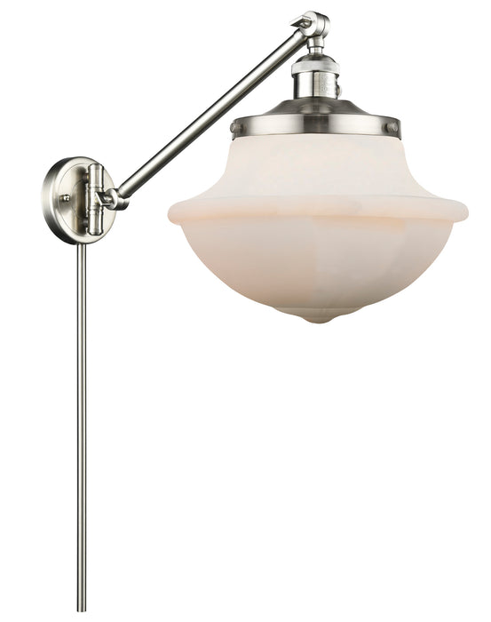 Innovations 237-SN-G541 One Light Swing Arm Lamp, Brushed Satin Nickel