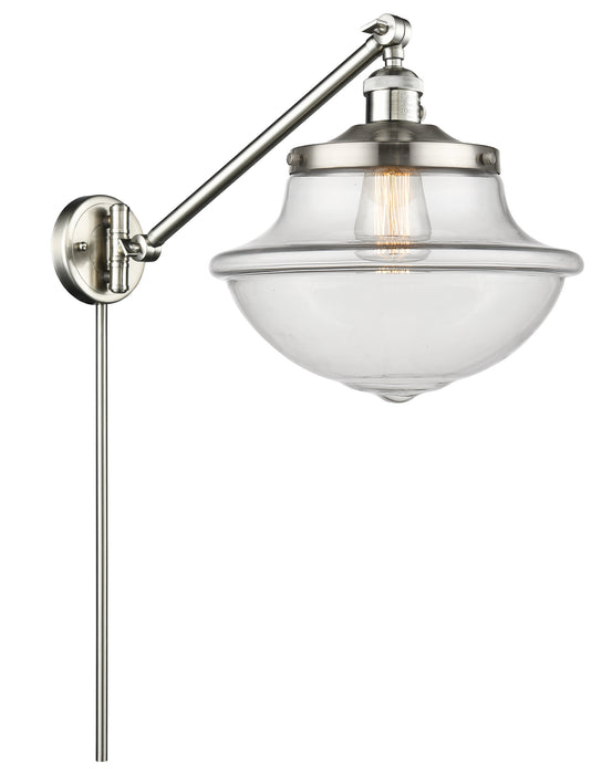 Innovations 237-SN-G542 One Light Swing Arm Lamp, Brushed Satin Nickel