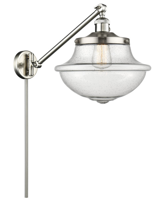 Innovations 237-SN-G544 One Light Swing Arm Lamp, Brushed Satin Nickel