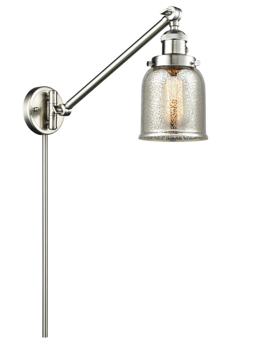 Innovations 237-SN-G58 One Light Swing Arm Lamp, Brushed Satin Nickel
