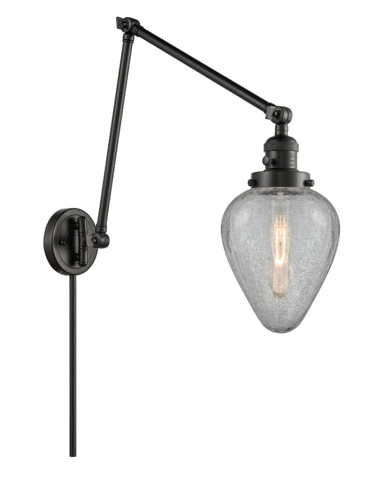 Innovations 238-BK-G165 One Light Swing Arm Lamp, Matte Black