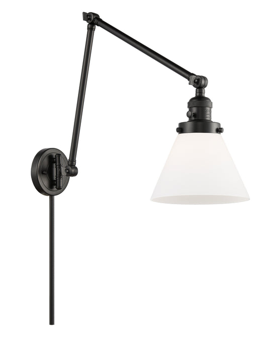 Innovations 238-BK-G41 One Light Swing Arm Lamp, Matte Black