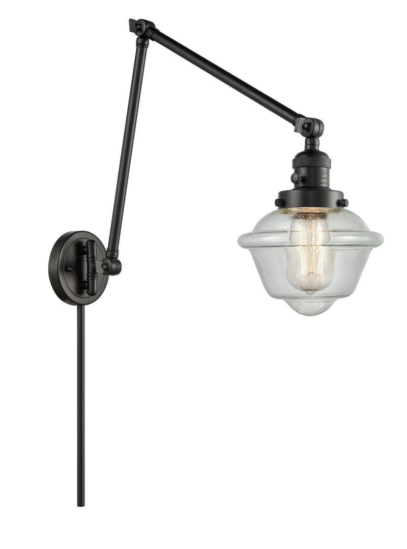 Innovations 238-BK-G534 One Light Swing Arm Lamp, Matte Black