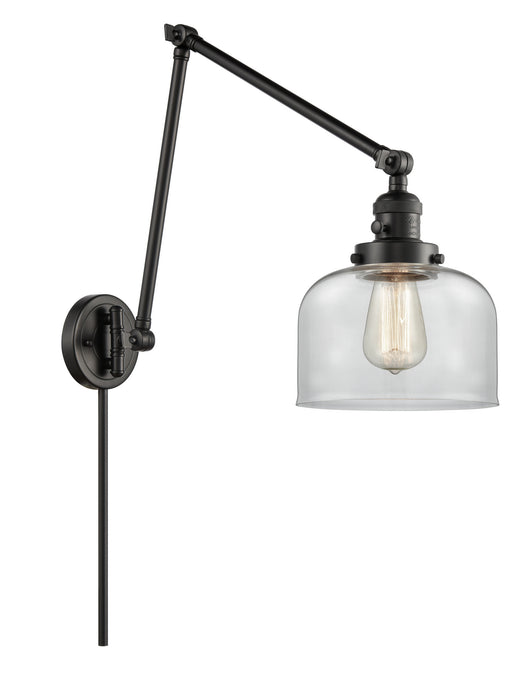 Innovations 238-BK-G72 One Light Swing Arm Lamp, Matte Black