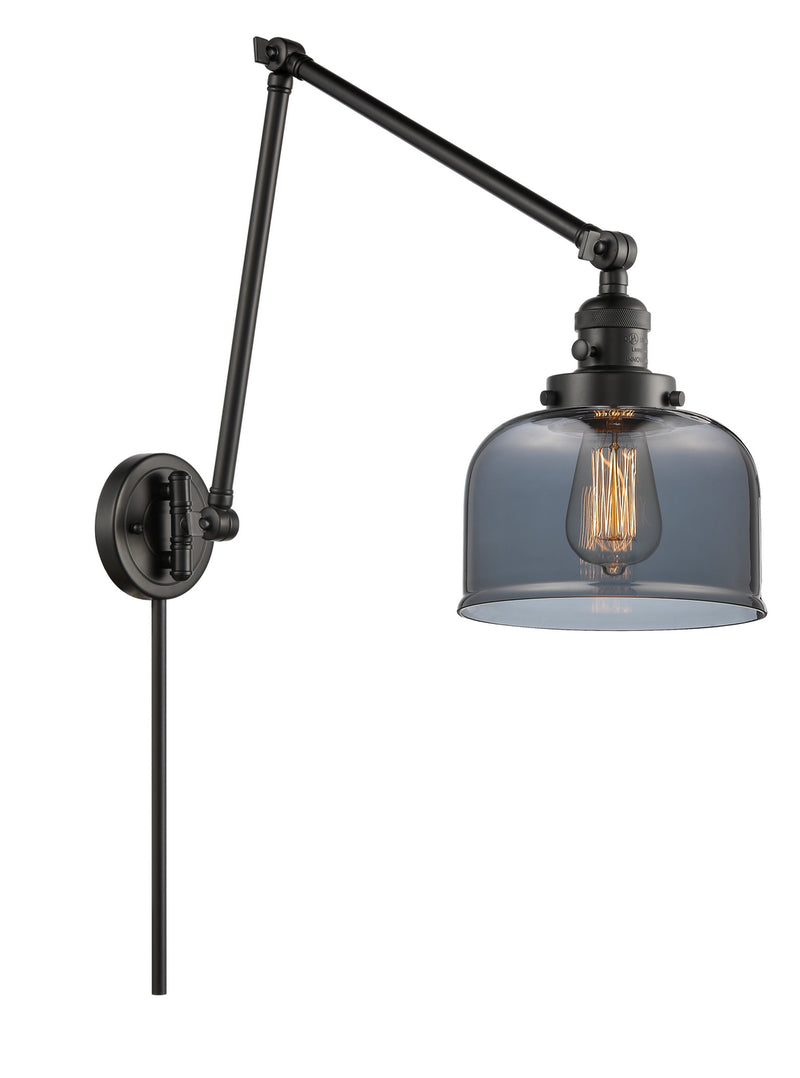 Innovations 238-BK-G73 One Light Swing Arm Lamp, Matte Black