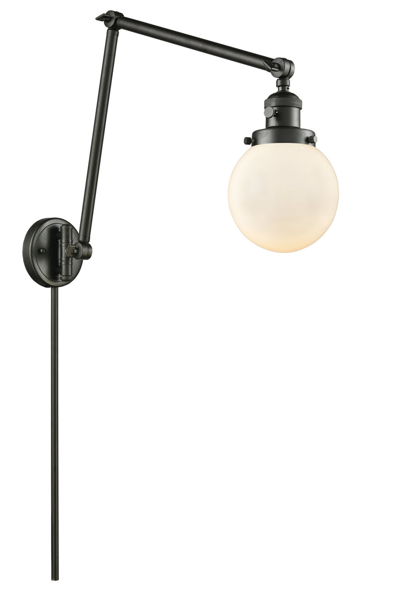 Innovations 238-OB-G201-6 One Light Swing Arm Lamp, Oil Rubbed Bronze