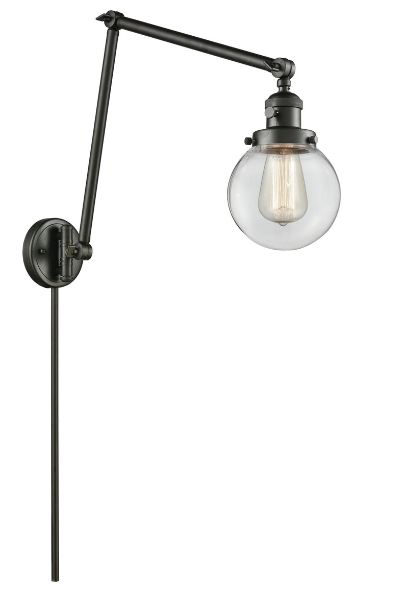Innovations 238-OB-G202-6 One Light Swing Arm Lamp, Oil Rubbed Bronze