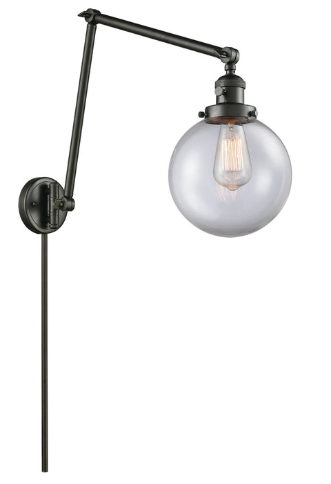 Innovations 238-OB-G202-8 One Light Swing Arm Lamp, Oil Rubbed Bronze