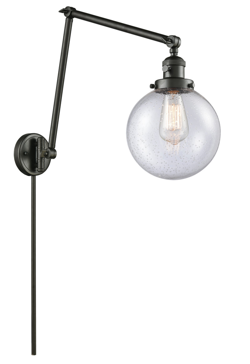 Innovations 238-OB-G204-8 One Light Swing Arm Lamp, Oil Rubbed Bronze