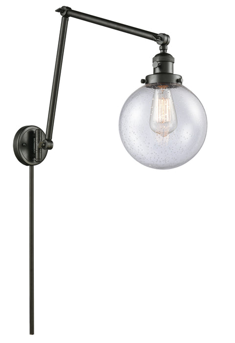 Innovations 238-OB-G204-8 One Light Swing Arm Lamp, Oil Rubbed Bronze