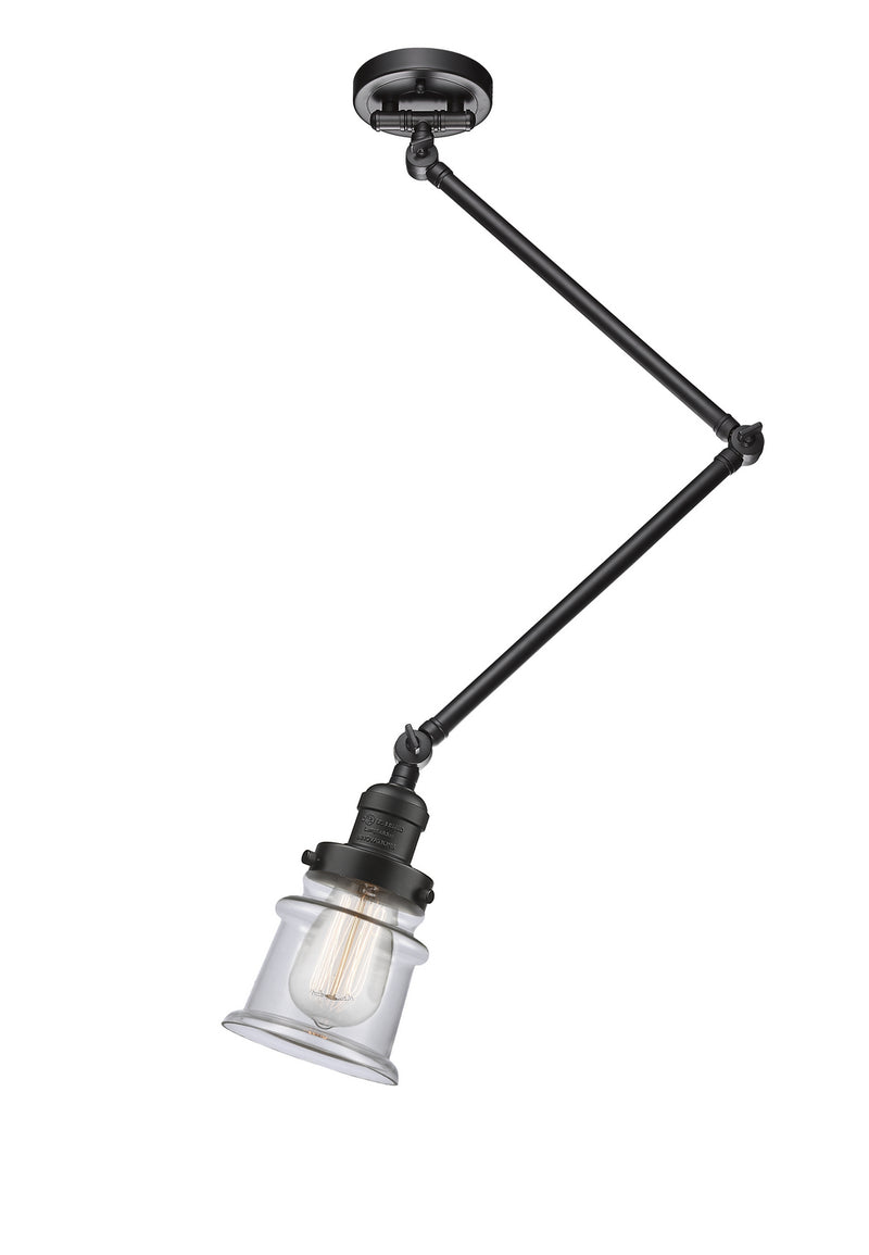 Innovations 238C-OB-G182S One Light Flush Mount, Oil Rubbed Bronze