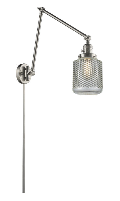 Innovations 238-SN-G262 One Light Swing Arm Lamp, Brushed Satin Nickel