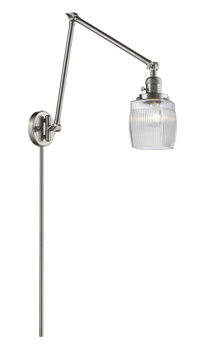 Innovations 238-SN-G302 One Light Swing Arm Lamp, Brushed Satin Nickel