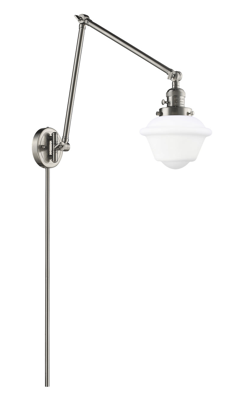 Innovations 238-SN-G531 One Light Swing Arm Lamp, Brushed Satin Nickel